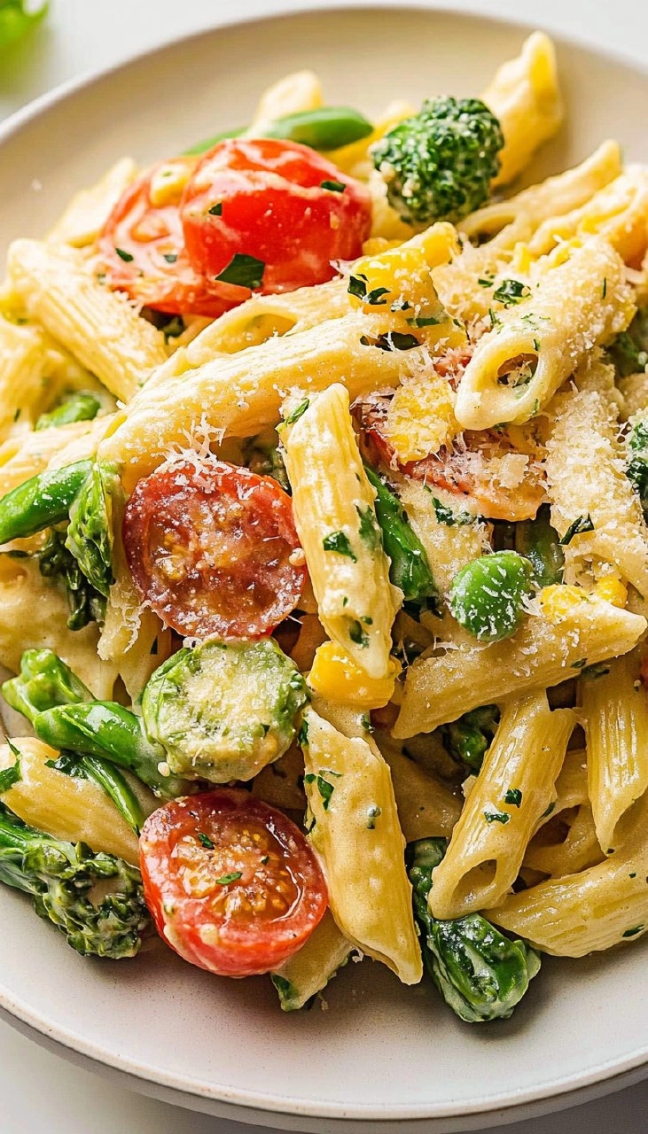 Creamy Pasta Primavera