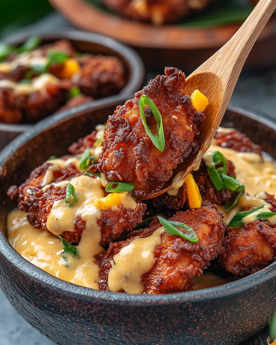 Crispy Hawaiian Mochiko Chicken with Mango Aioli