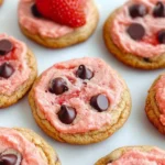 Easy-Strawberry-Chocolate-Chip-Cake-Mix-Cookies-Recipe