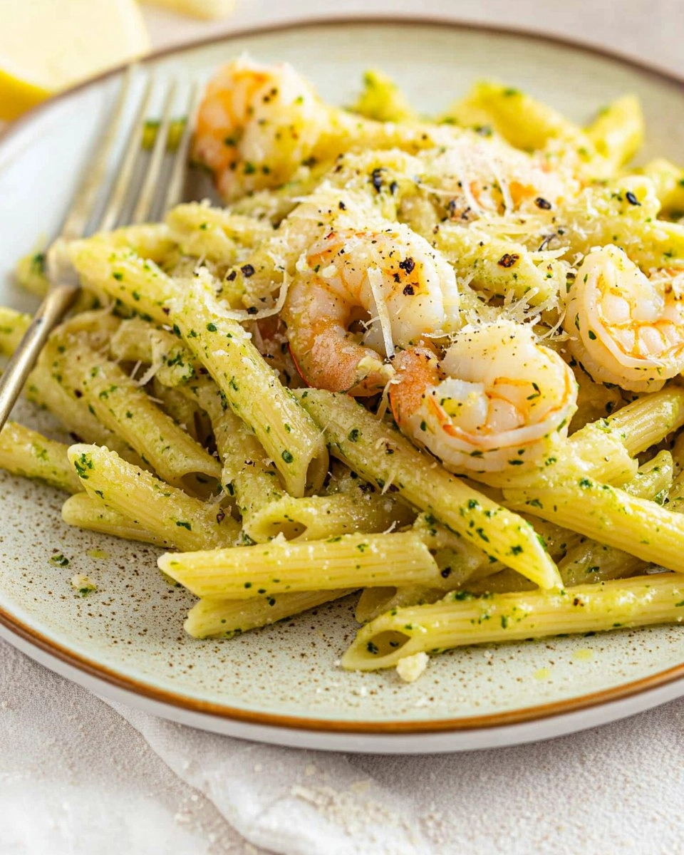 Garlic Butter Shrimp Pasta with Fresh Basil