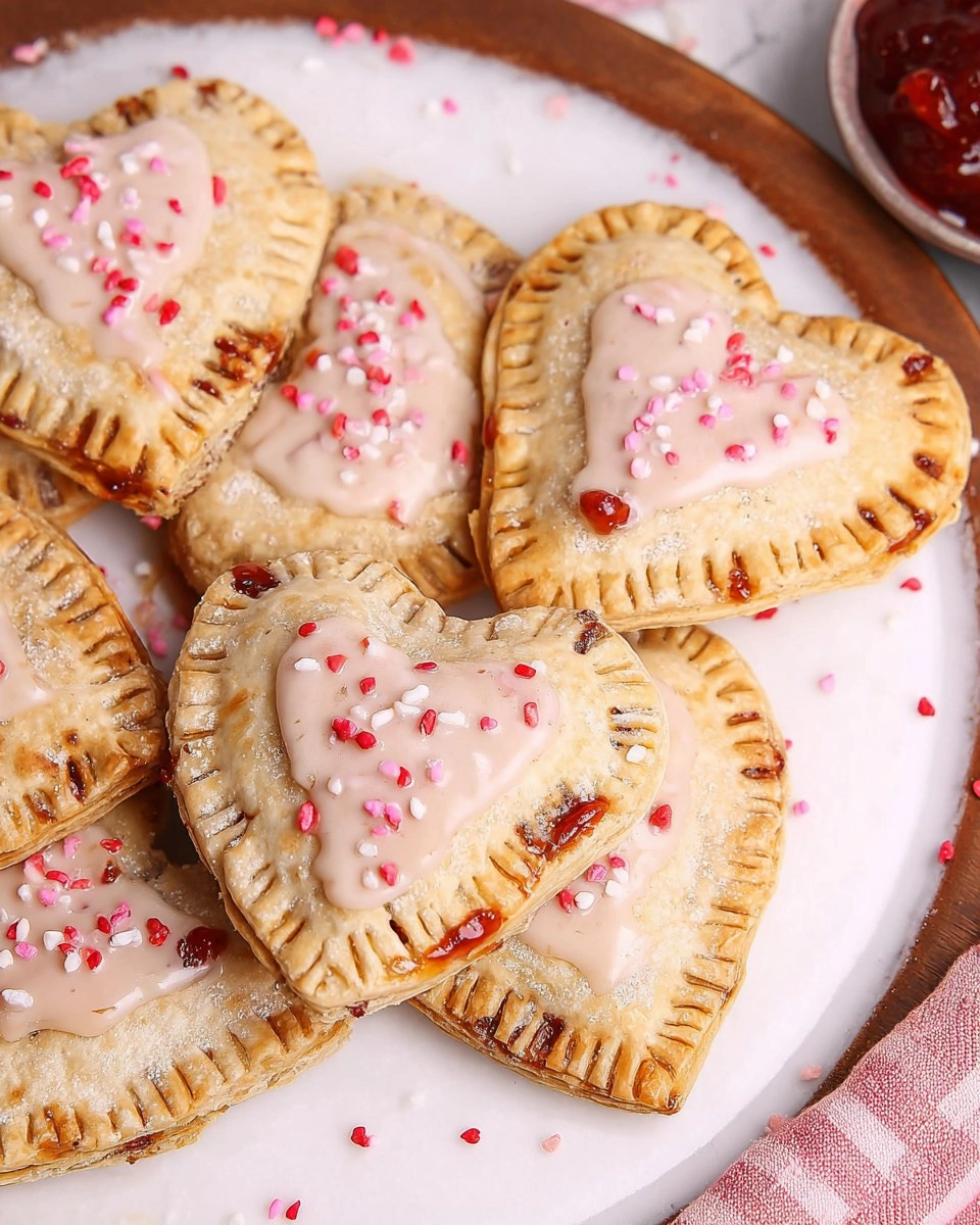Heart Shaped Strawberry Hand Pies