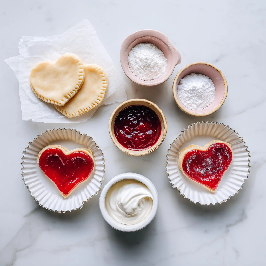 Heart Shaped Strawberry Hand Pies