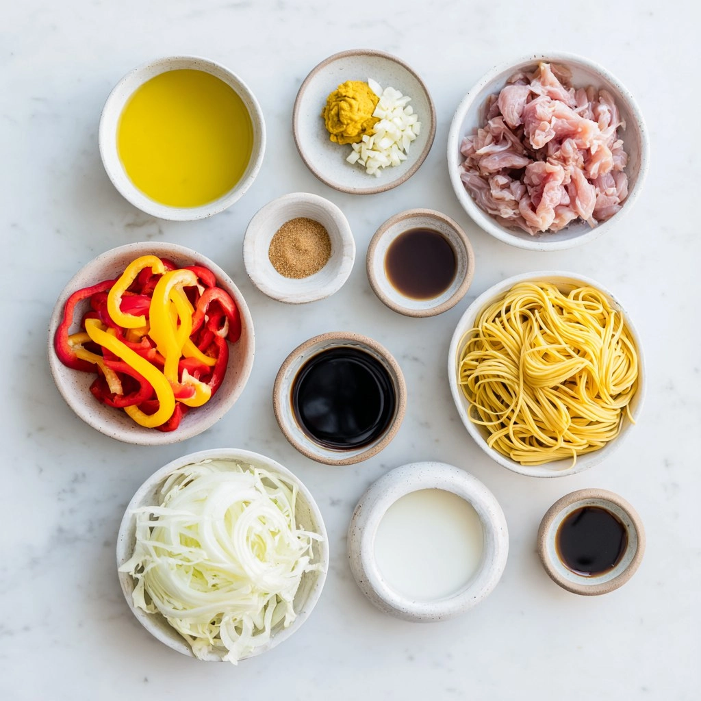 Thai Yellow Curry Noodle Soup with Chicken