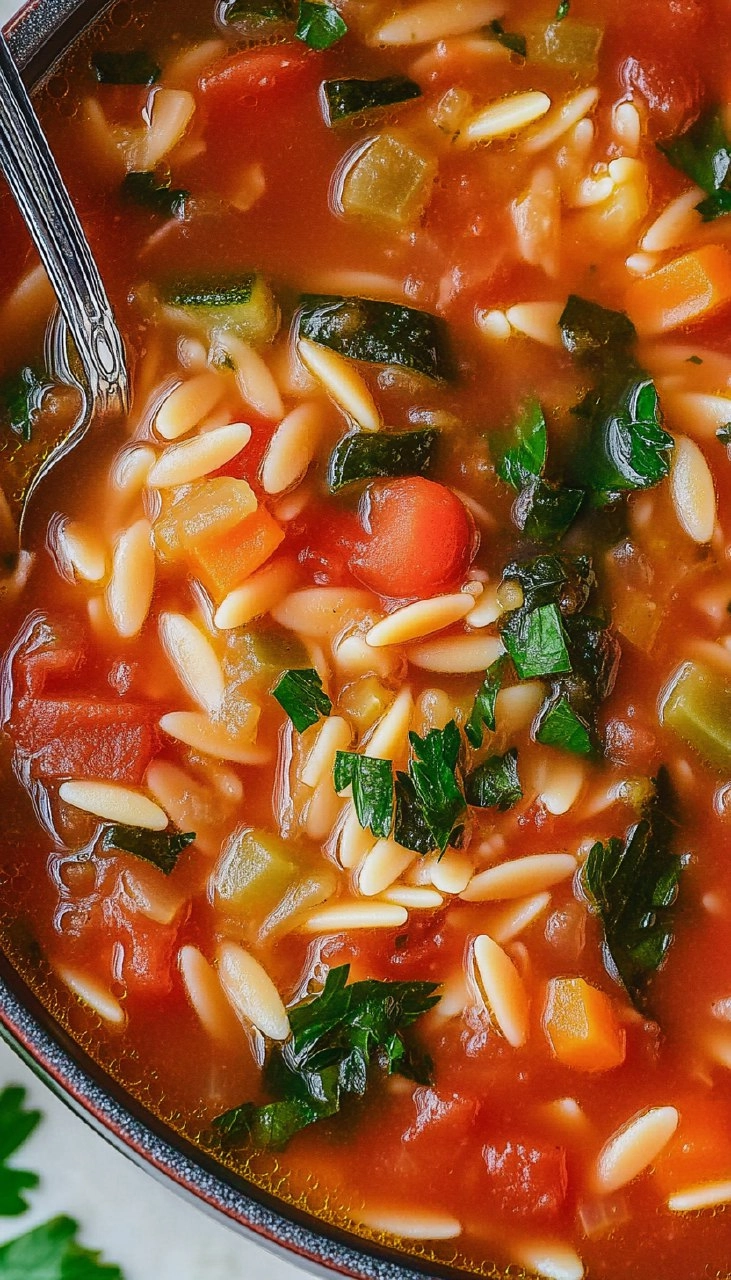 Vegetable Orzo Soup