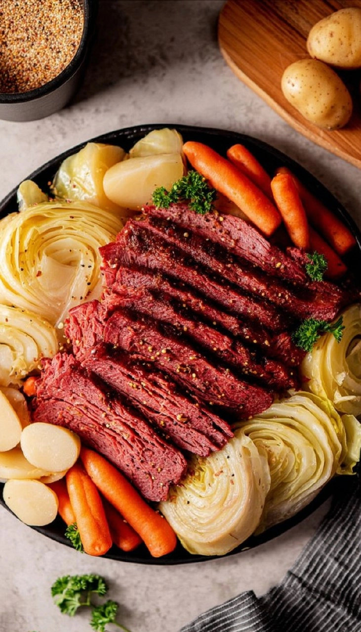 Baked Corned Beef and Cabbage