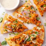 Buffalo-Chicken-Flatbread-Recipe