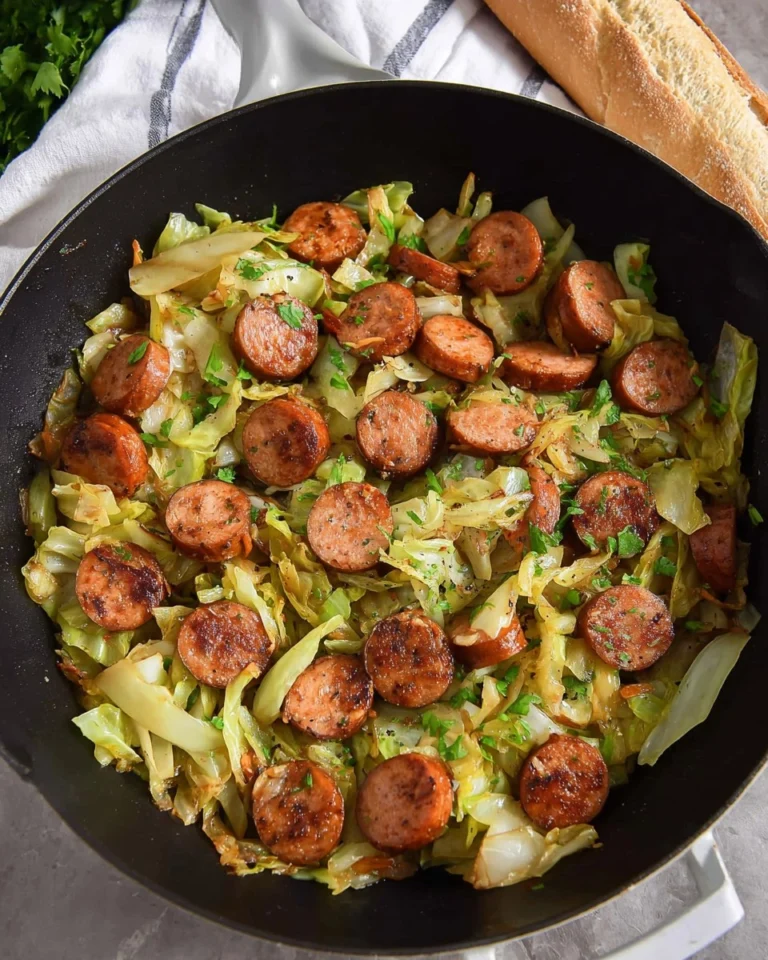 Chicken-Sausage-and-Cabbage-Skillet-Recipe