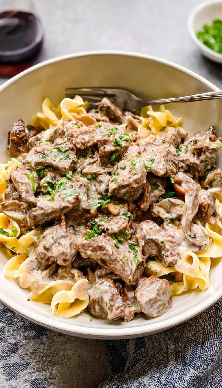 Crock Pot Beef Stroganoff