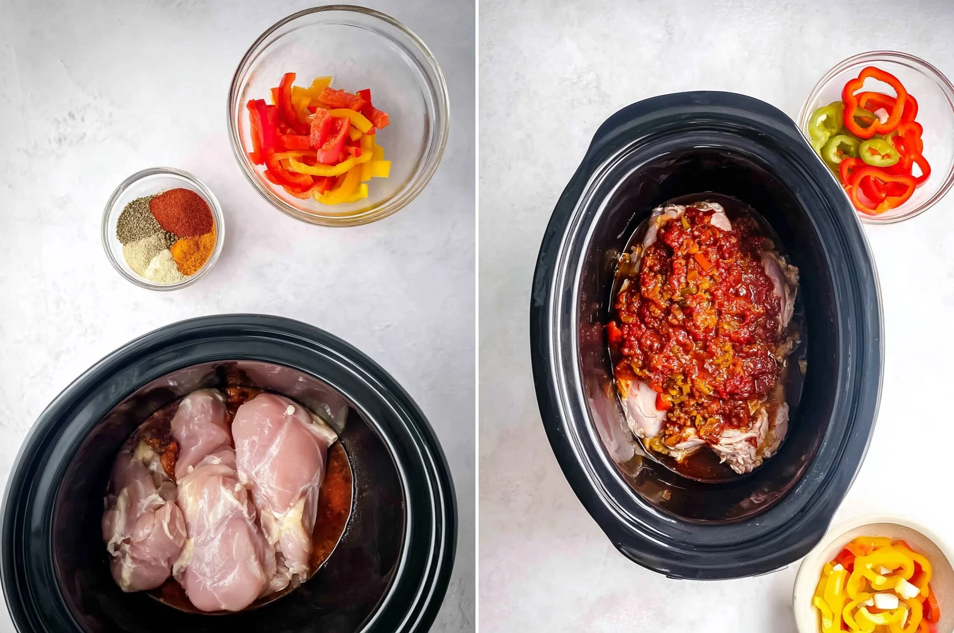 Crockpot Chicken Fajitas