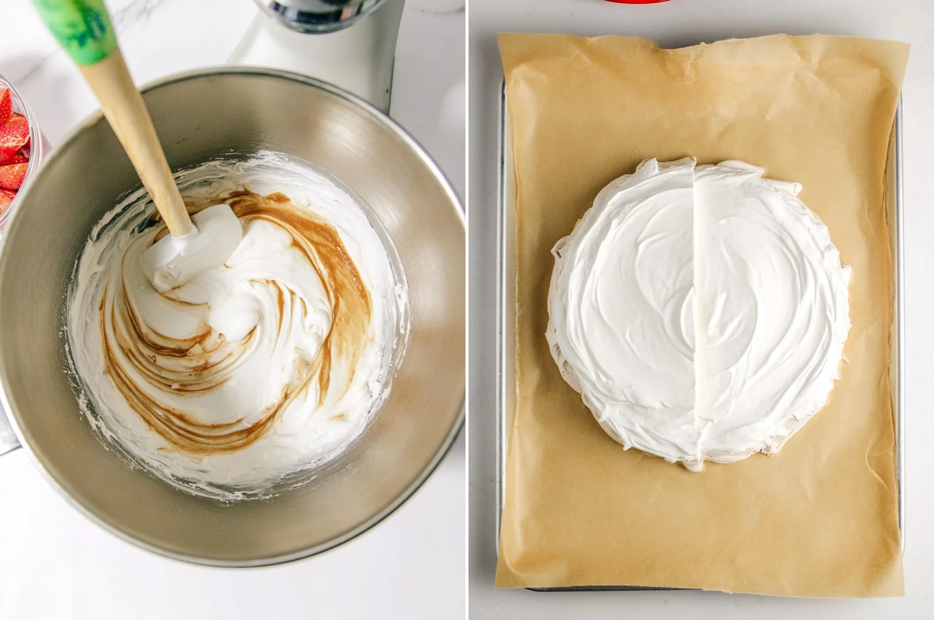 Light & Crispy Strawberry Pavlova
