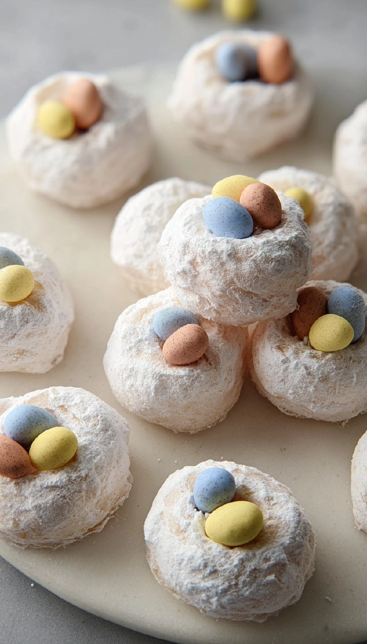 Mini Powdered Donut Bird Nests