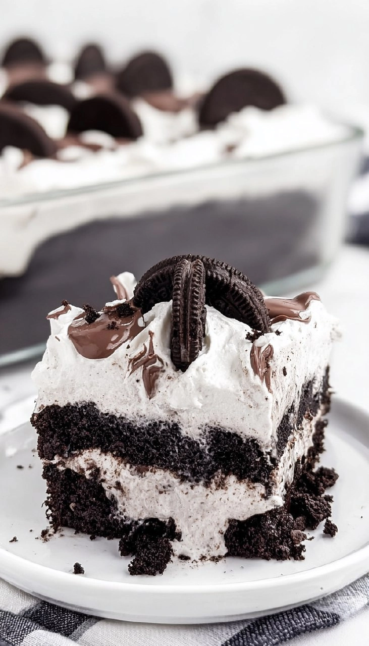 Oreo Poke Cake