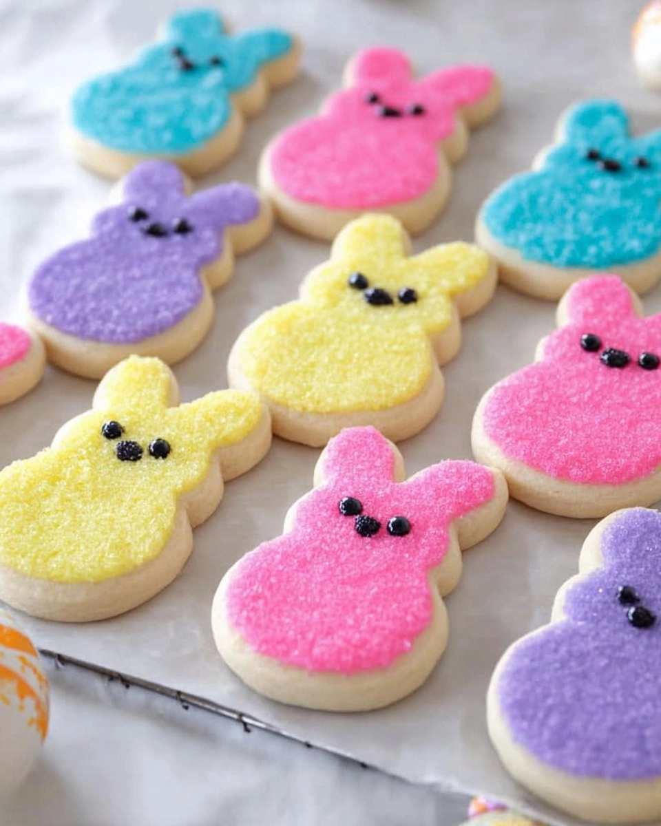 Peeps Bunny Sugar Cookies with Buttercream Frosting