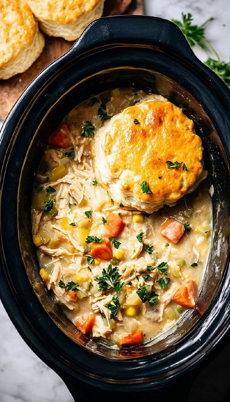 Slow Cooker Chicken Pot Pie