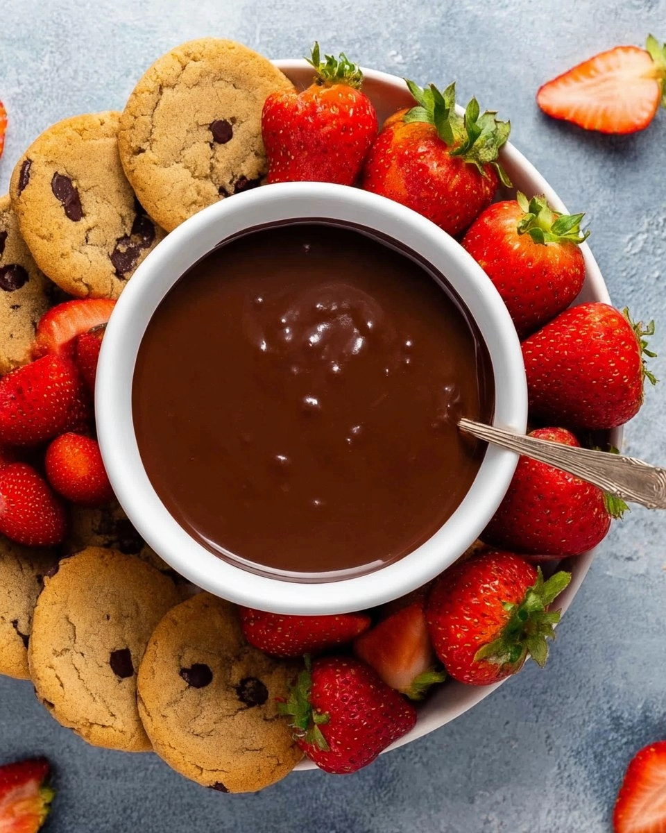 2-Ingredient Chocolate Dip for Fruit