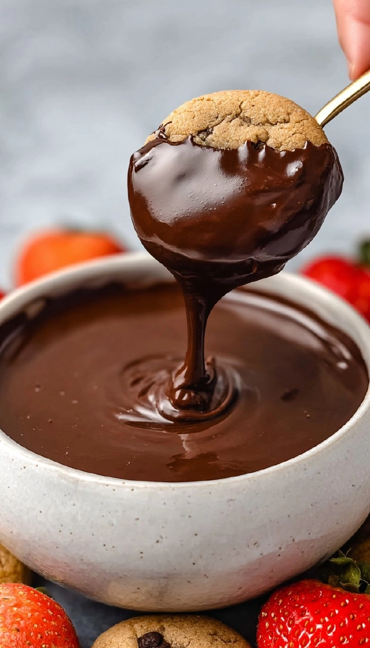 2-Ingredient Chocolate Dip for Fruit