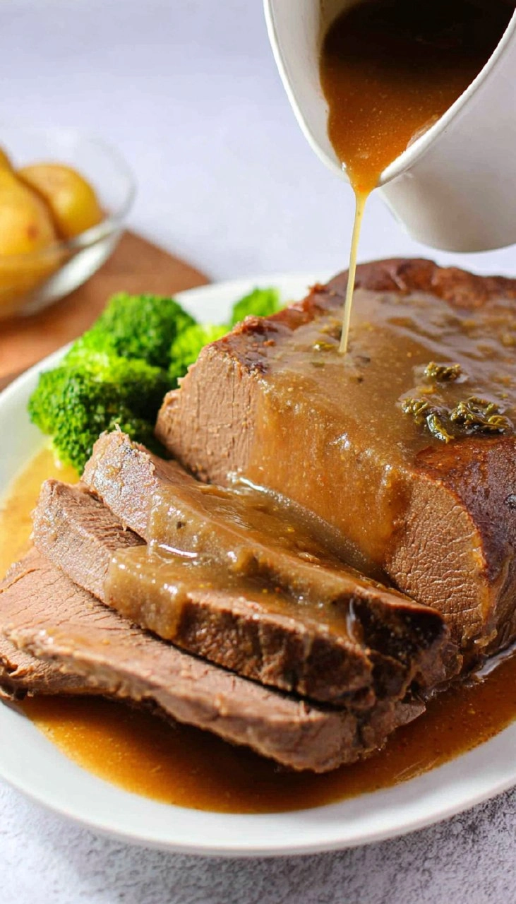 Bottom Round Roast in Slow Cooker