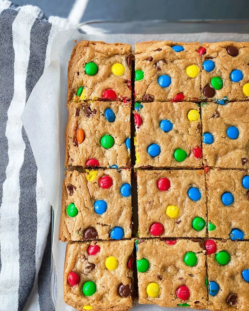 M&M Cookie Bars