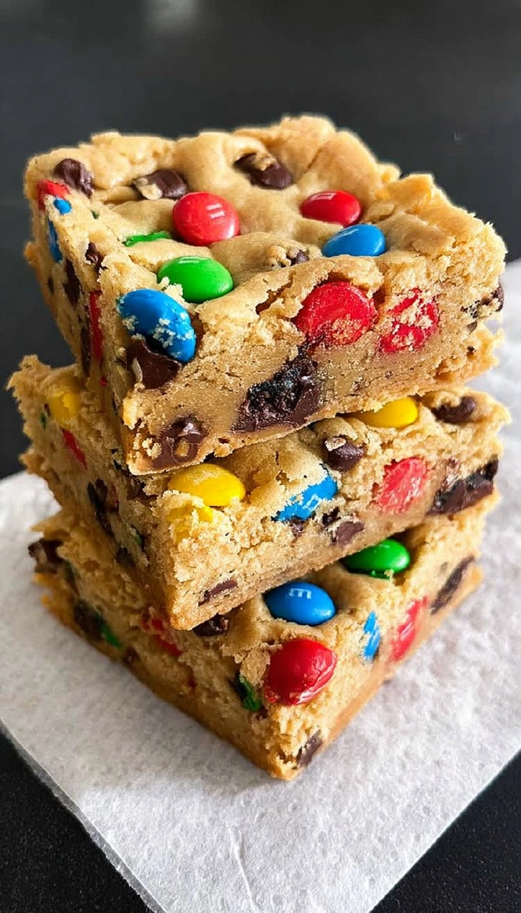 M&M Cookie Bars