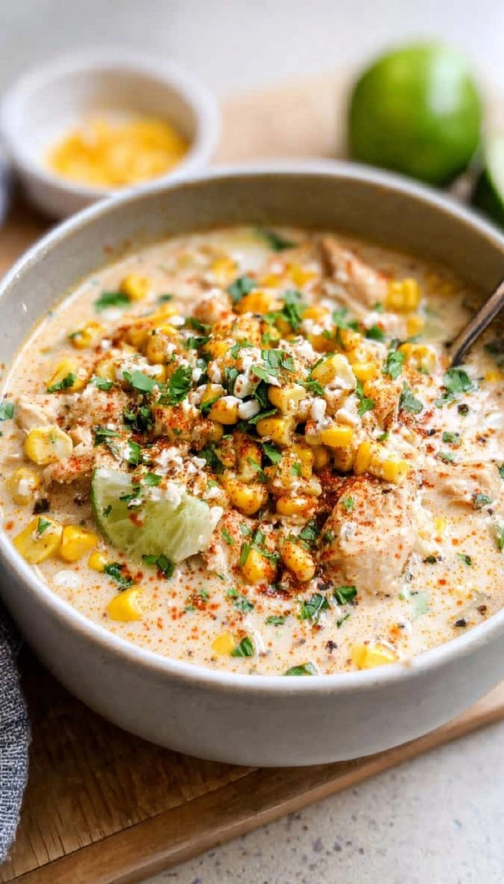 Street Corn White Chicken Chili