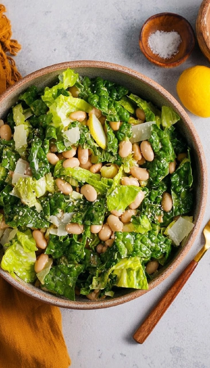 White Bean Lemon Parmesan Salad