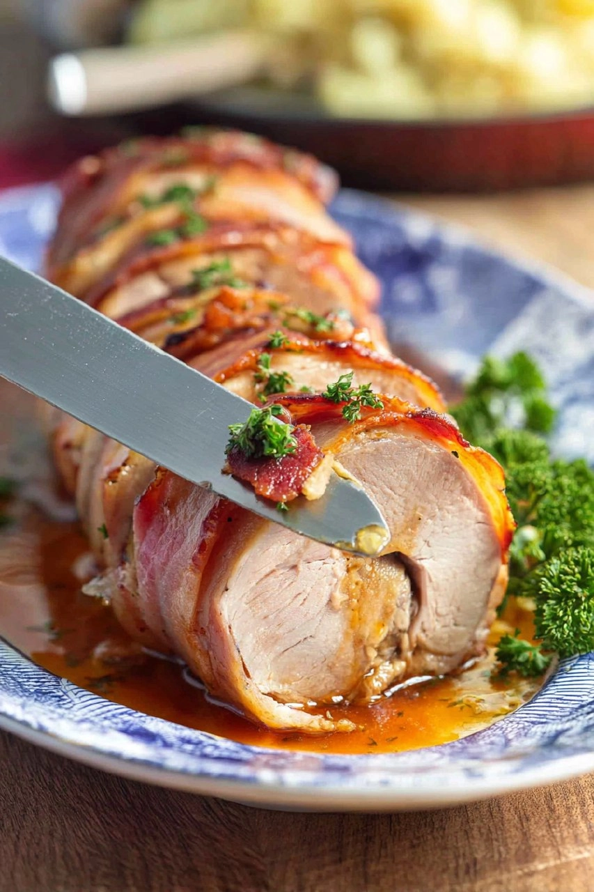 Bacon Wrapped Pork Tenderloin