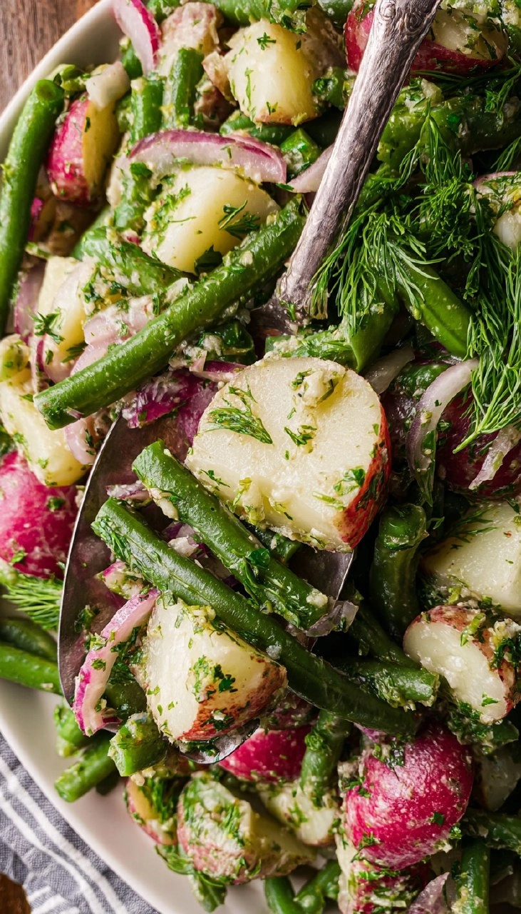 Green Bean and Potato Salad with Lemon Dill Vinaigrette