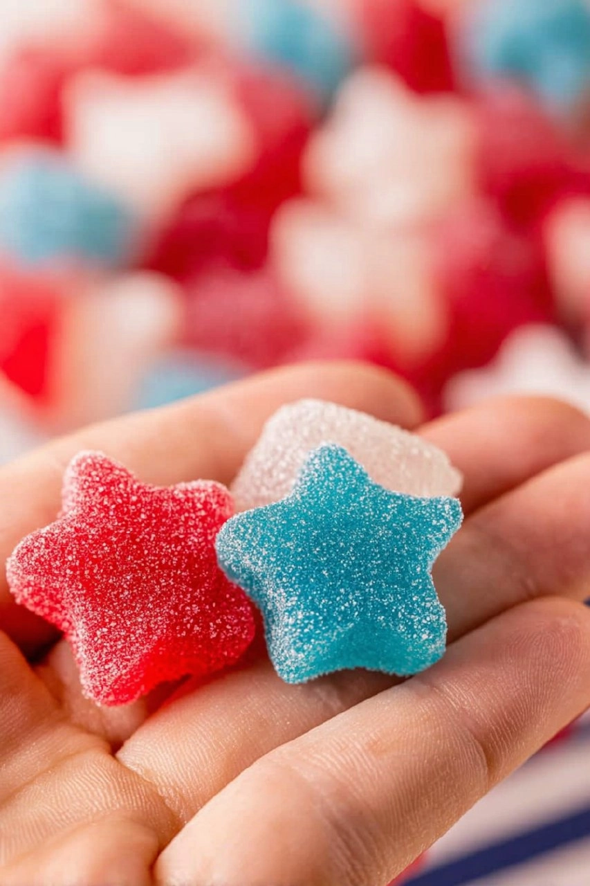 Red White and Blue Gumdrops