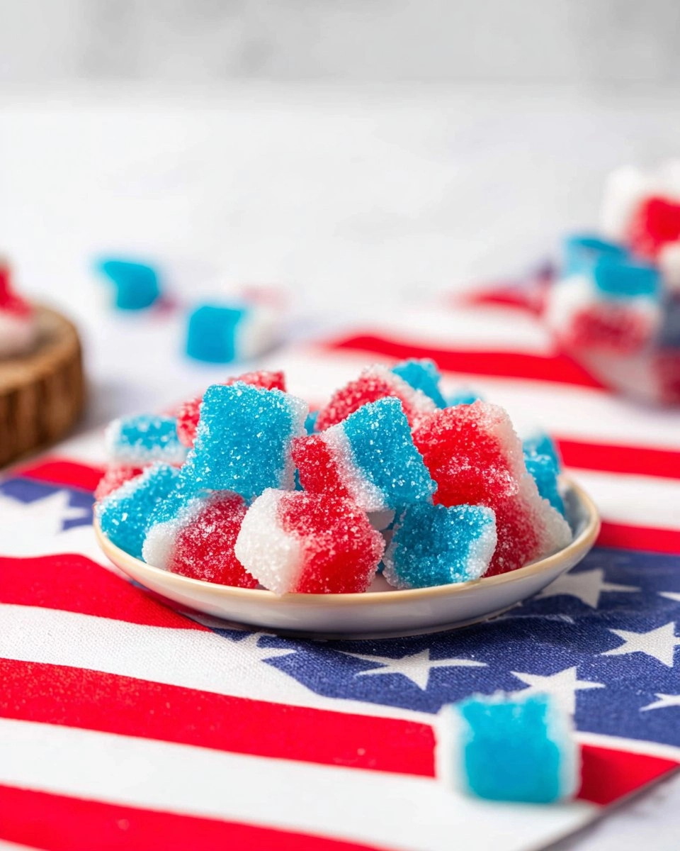 Red White and Blue Gumdrops