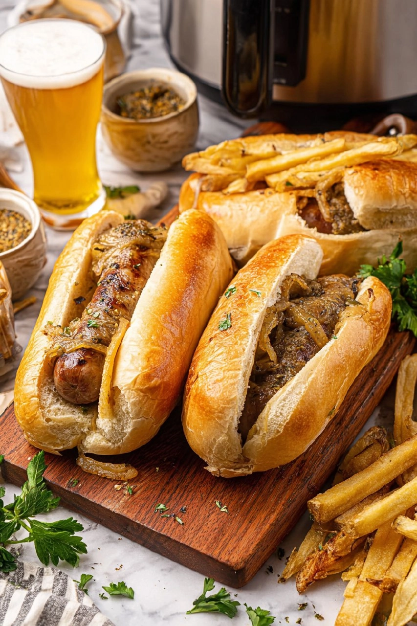 Slow Cooker Beer Brats