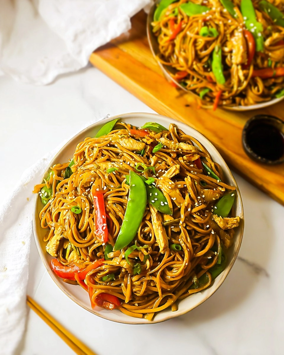 Slow Cooker Chicken Lo Mein