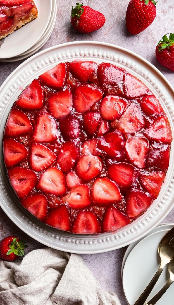 Strawberry-Upside-Down-Cake-Recipe