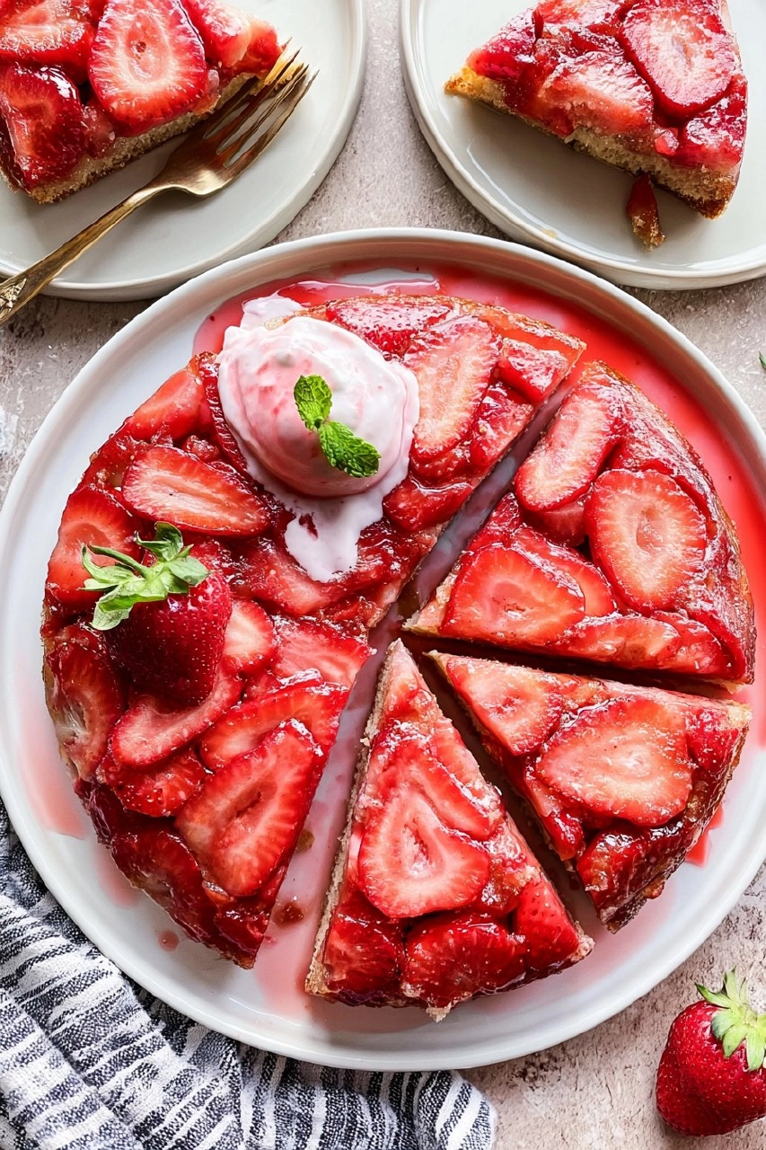 Strawberry Upside-Down Cake