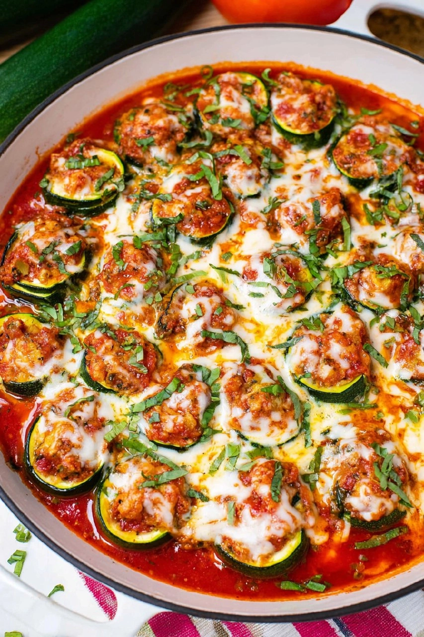 Zucchini Lasagna Roll Ups